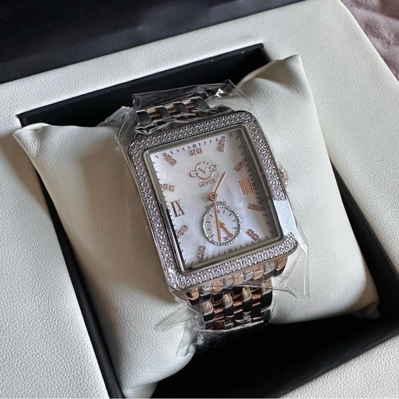 Gevril two tone rose gold and stainless Watch with Diamond Accents - Picture 9 of 9